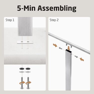 Підставка для рушників KES, вільна стоянка, 3 стійки, нержавіюча сталь SUS304, з мармуровою основою, BTH217S3-2