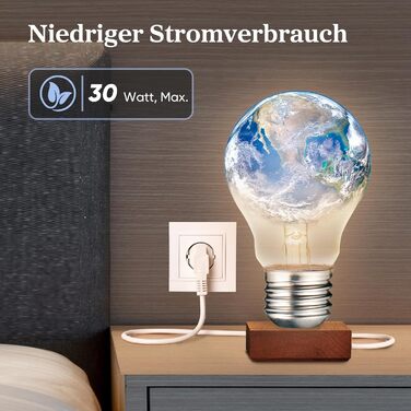 Вентилятор Levoit 20dB з керуванням через APP та Alexa, DC мотор, 30м, 4 режими, 12 швидкостей, таймер 12 годин, сірий, 110 см