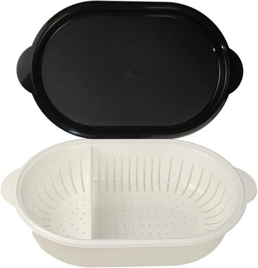 Друшляк Tupperware Super Servierstar 4 л з кришкою, чорний