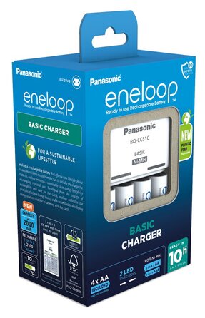 Зарядний пристрій Panasonic Eneloop BQ-CC51 з 4 акумуляторами AA 2000 mAh