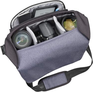 Сумка Cullmann Bristol Maxima 333+ для камери в стилі Messenger, з відділом для планшета, блакитна, 300x210x100 мм