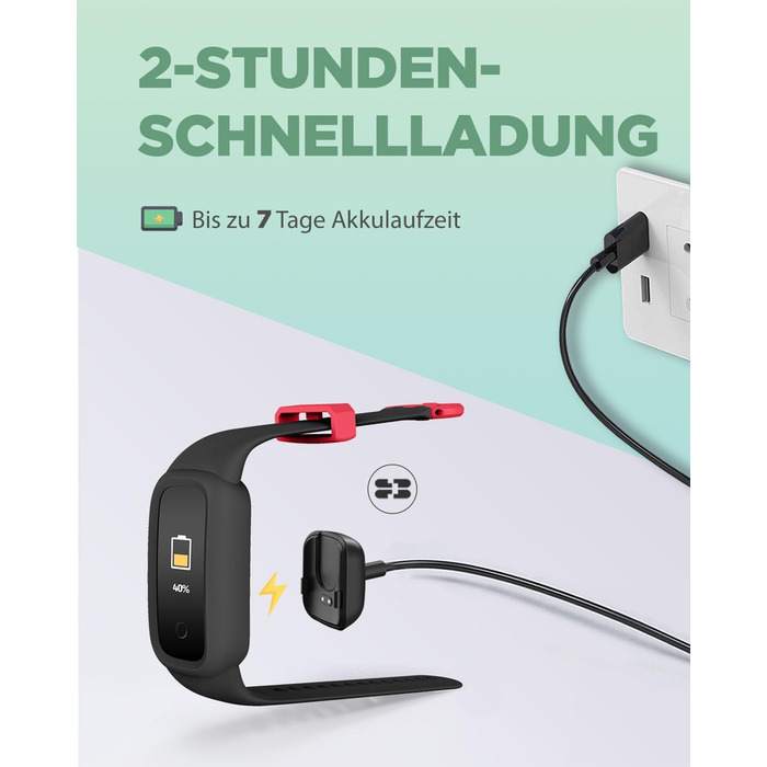 Фітнес-трекер BIGGERFIVE Vigor 2 L для дітей: пульсометр, шагомір, монітор сну, IP68, чорний