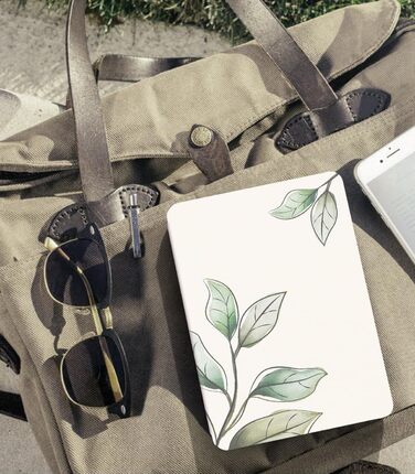 Чохол MoKo для Kindle Paperwhite 12th Gen 2024 та Kindle Colorsoft Signature Edition 2024, PU шкіра, авто-сон/пробудження, сірий ліс (листя)