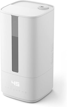 Зволожувач повітря Stadler Form Oliver, для великих приміщень до 60 м², тихий, компактний, потужний, 6 режимів, авто-режим, вимкнення LED, бездоганний туман, білий