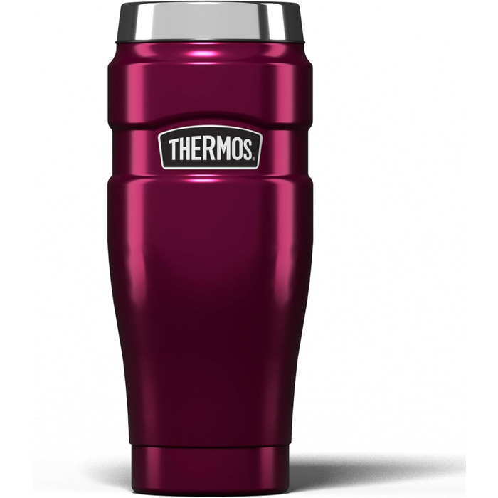 Термокружка Thermos King Reise, нержавіюча сталь, 470 мл, колір полуниця, 8.3 x 8.3 x 20 см