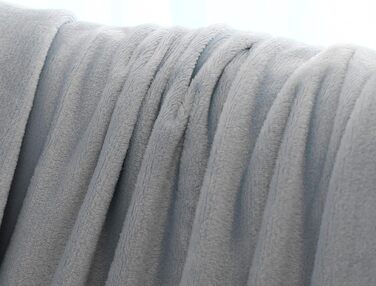 Плед Mixibaby: м'який та теплий, 150x200 см, світло-сірий | Плед для дому, дитячий плед