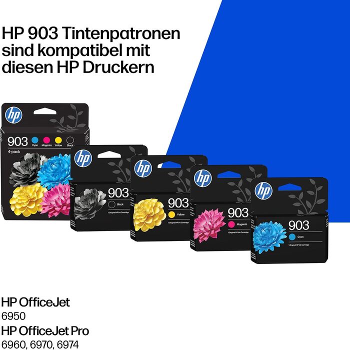 Оригінальний чорний картридж HP 903 (нова версія) для принтерів HP
