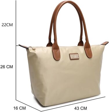 Сумка жіноча Gallantry Paris Shopper бежевого кольору зі штучної шкіри - стильна сумка-шопер на плече