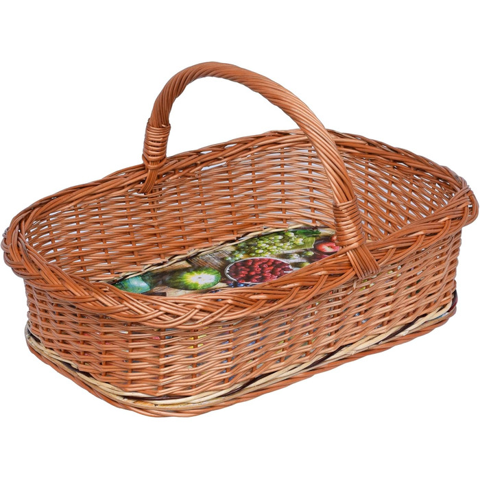 Handmade Willow Tray with Handle – Tray Basket, Basket Tray, Willow Serving Tray – Stable and Sustainable KW