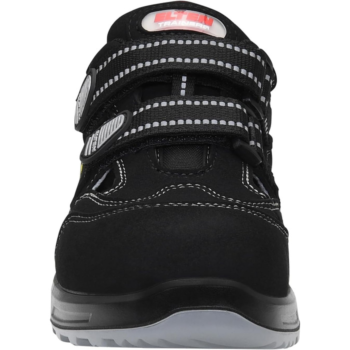 Робочі черевики ELTEN Scott XXT ESD S1PS, текстильні, чорні, для жінок та чоловіків, з пластиковою захисною капами (легші за сталеві), спортивні, 37 EU