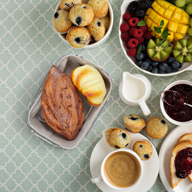 Relaxdays Bread Box Metal with Fabric Insert