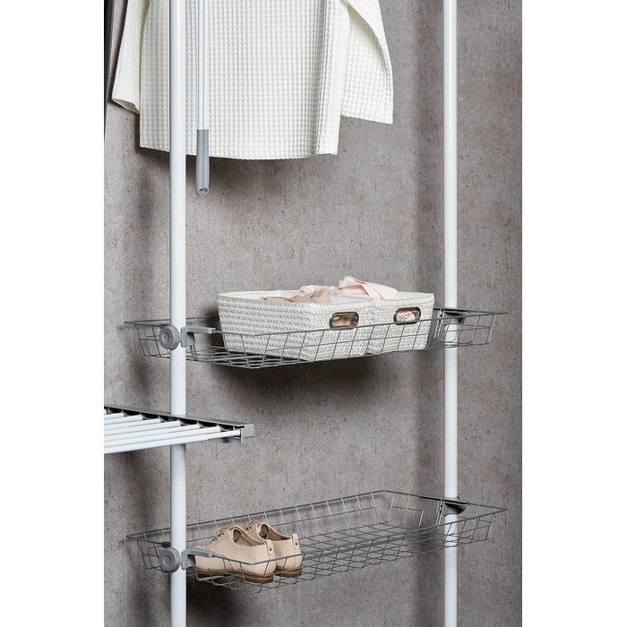 WENKO Telescopic System Hercules - adjustable organization system, wardrobe system (Twin)