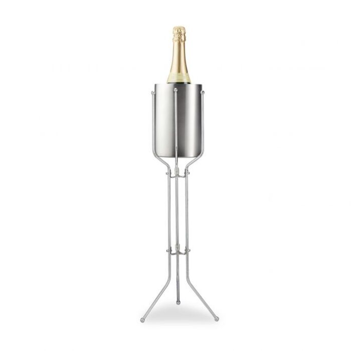 Relaxdays Champagne Stand Stainless Steel