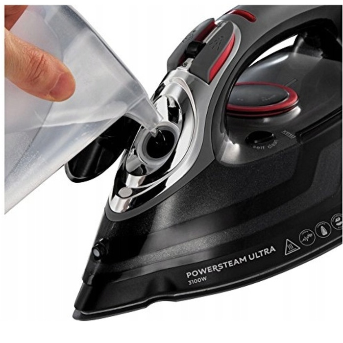 Потужна керамічна праска Russell Hobbs PowerSteamUltra 3100W Strażak
