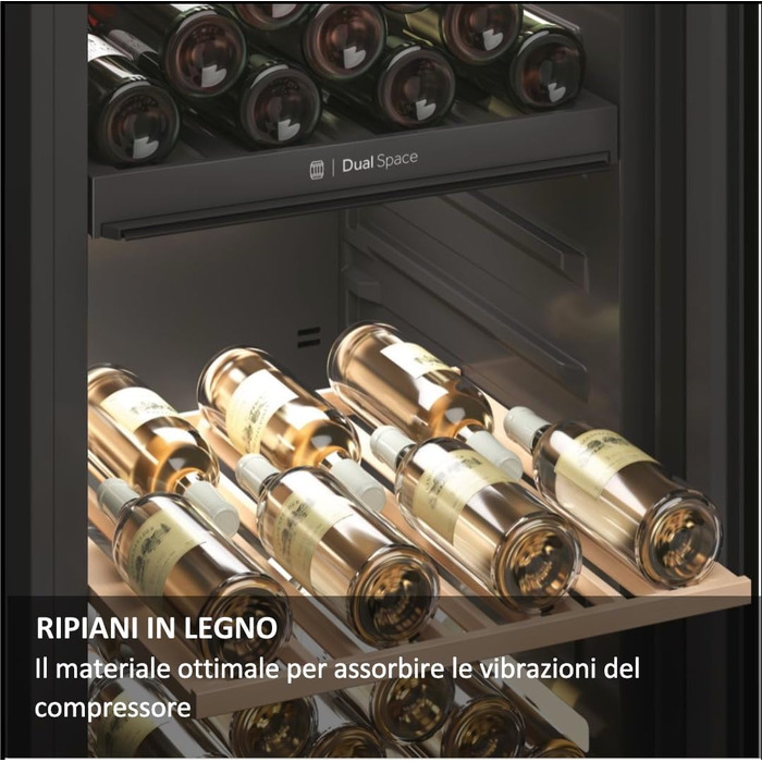 Haier 34 Bottle Wine Refrigerator - 1 Zone Wine Cooler with UV Glass Door, Wi-Fi & Touch Display