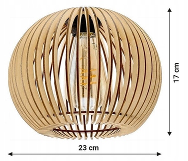Підвісна LED-лампа ONE Loft: дерево, 3 точки освітлення, цоколь E27
