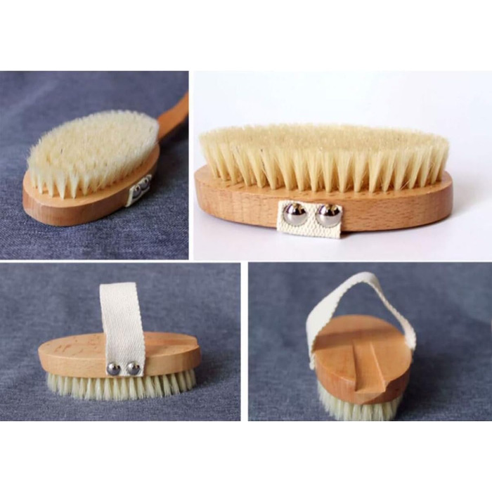 CambOs Bath Brushes with Boar Bristles for Women and Men, Bath and Body Brushes, Bath Accessories, Shower Brushes with Long Handle