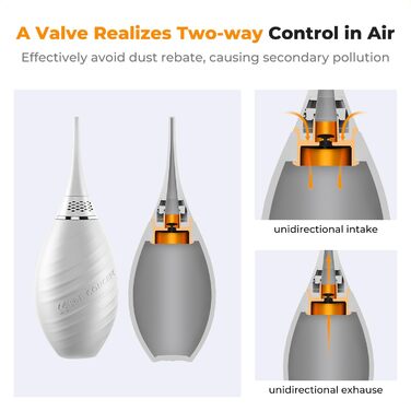 Набір для чищення фото- та відеокамер K&F Concept 10-в-1: об'єктиви, смартфони, сенсори. З мікрофіброю, продувальником та рідиною для чищення.