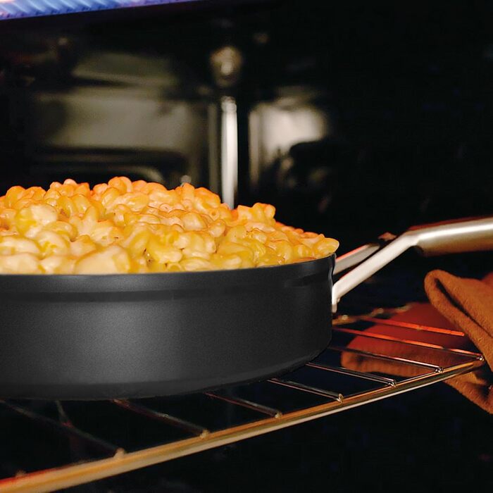 Набір посуду Ninja Extended Life з керамічним покриттям (5 предметів): сковороди 20 та 24 см + каструлі з кришкою 16, 18 та 20 см, антипригарне покриття (без PFOA, PFAs, свинцю та кадмію), безпечний для духовки до 285°C