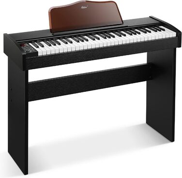 Клавіатура Eastar EK-10S, 61 клавіш, цифловий піаніно для початківців, дітей. З педалью сустейну та підставкою для нот.