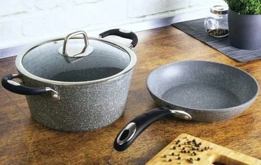 Каструля традиційна Berlinger Haus GRAY STONE TOUCH LINE, 6,1 л