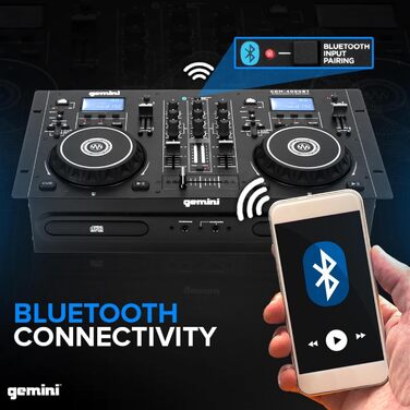 DJ-плеєр Gemini CDM4000BT з Bluetooth та USB: подвійний CD-плеєр для диджеїв