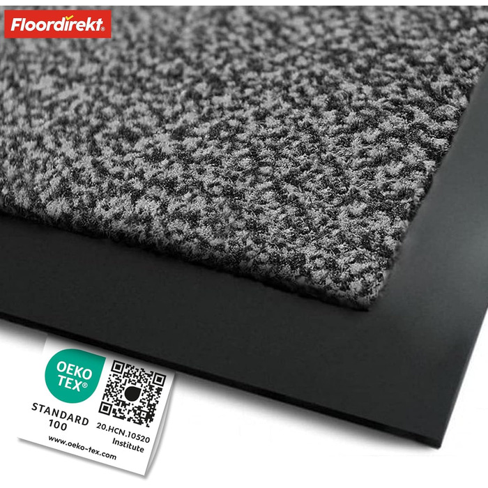 Килимок для підлоги etm® Schmutzfangmatte: переможець у співвідношенні ціни та якості. Килимок для порогу різного розміру, для дому та вулиці (антрацит-чорний, 90x150 см)