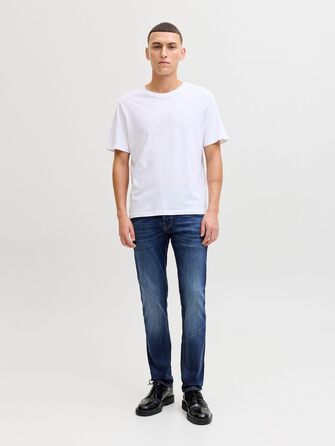 Джинси чоловічі JACK & JONES Slim Fit JJIGLENN сині, 32W/32L, денім