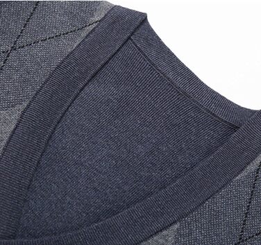 Кардиган чоловічий в клітинку Аргіл з ґудзиками, м'який, в'язаний, з кишенями (3XL, сірий)