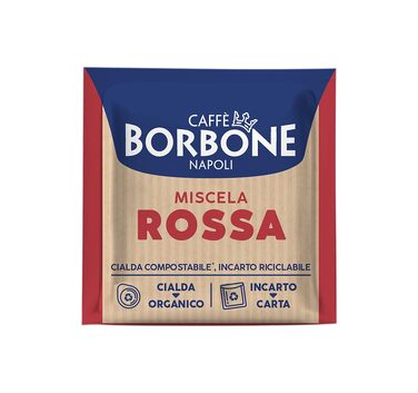 Кавові пади Caffè Borbone Rote Miscela (Червона суміш), ESE 44 мм, біорозкладні, 150 шт