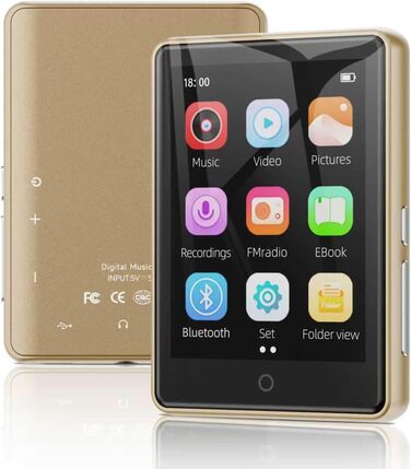 MP3 плеєр для дітей 64GB з Bluetooth 5.3, 2.8