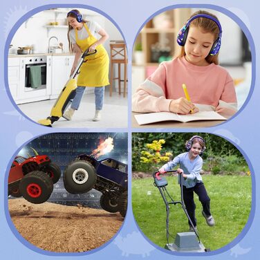 Навушники для захисту від шуму Dr.meter для дітей, блакитні. Ідеально підходять для дітей з аутизмом, для повсякденного використання, спорту та заходів.