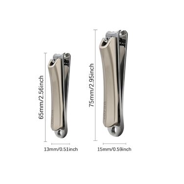 Набір для стрижки нігтів BEZOX 3 шт. з нержавіючої сталі для товстих нігтів. Професійний нігтеріз, ножиці для нігтів. Гострий та гладкий зріз. Підходить для нігтів на руках та ногах (пряма/вигнута/скошена клинка). Колір: Темне золото