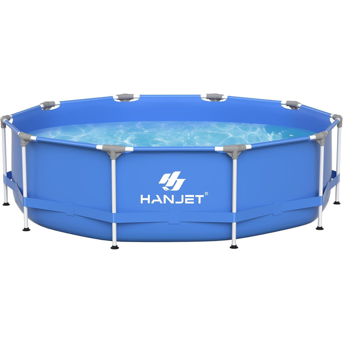 Басейн сталевий каркасний блакитний 305x76 см для дачі та саду