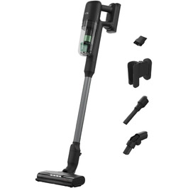 AEG ULTIMATE 7000 ÖKO AP71UB14AM акумуляторний пилосос, надпотужний, ультралегкий 2,2 кг, 70% перероблених матеріалів, до 40 хв роботи, 120 м², 5-ступенева фільтрація, для всіх підлог, автоматичний, матовий чорний