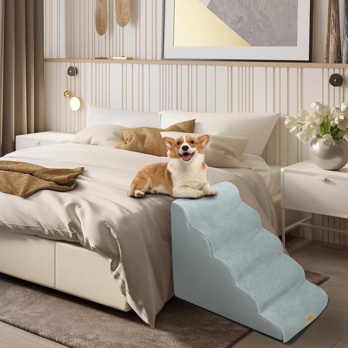 Сходинки для собак BingoPaw: 3/5 сходинок, 40/85 см, знімний чохол, протиковзкий