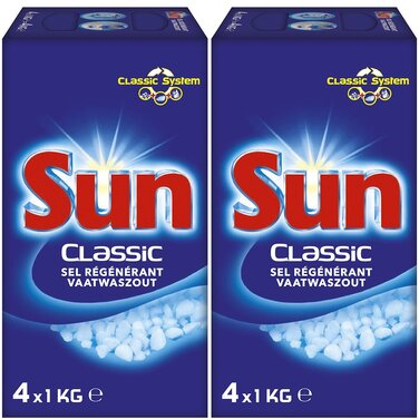 Регенеруюча сіль для посудомийних машин Sun, 4 кг, 2 шт (набір)