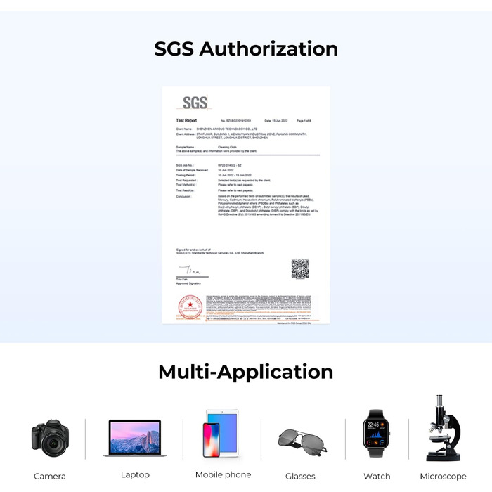 Набір для чищення об'єктивів K&F Concept: 9-в-1 для DSLR, камер, об'єктивів, фільтрів, телефонів