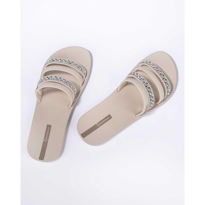 Сандалі шльопанці Ipanema Chic Slide Beige (38 EU) – жіночі шльопанці для пляжу та басейну