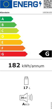 Klarstein Mini-холодильник для напоїв та догляду за шкірою, 17 л, сріблястий | 3 режими, тихий, для дому, офісу, кемпінгу