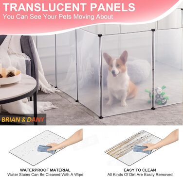 Клітка-загон для дрібних тварин Brian & Dany, 12 панелей, 180x90x75 см