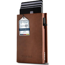 SF SCOFIELD Duality Magflip Premium Slim Wallet with Coin Pocket | Card Holder with Coin Pocket for 9-10 Cards | Card Wallet | Men's Wallet | RFID Protection | Credit Card Holder | Smart Wallet