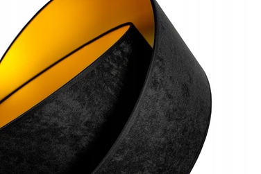 Підлоговий торшер Glimex з абажуром, патрон E27, 60 Вт, чорний з жовтим