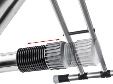 КADAX Розкладне прасувальне прізвисько 120x42 см з алюмінію з підставкою для праски та тримачем для кабелю, регульована висота, з розеткою (Темно-синій)