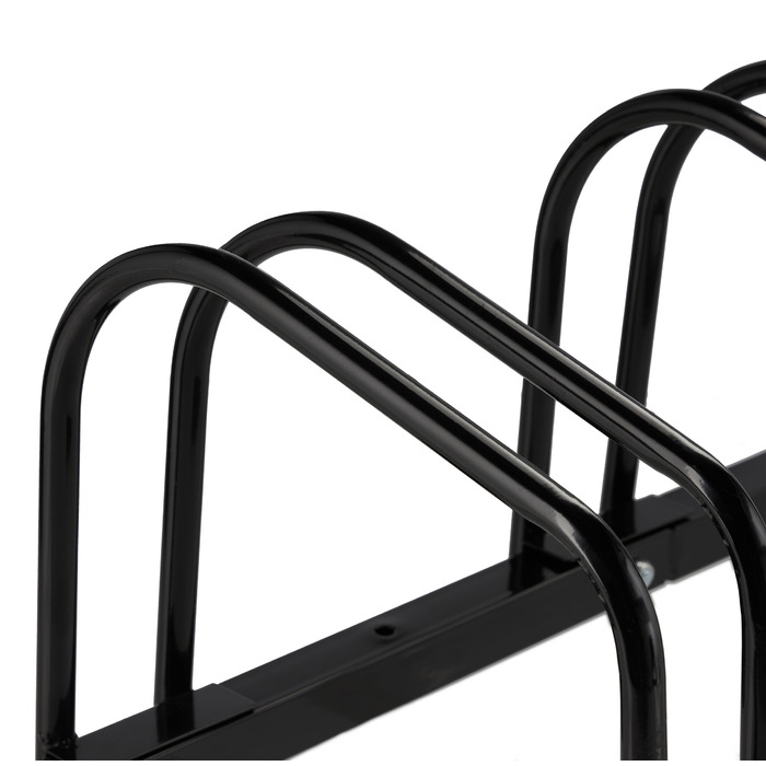 Relaxdays Black Bicycle Stand for 4 Bikes