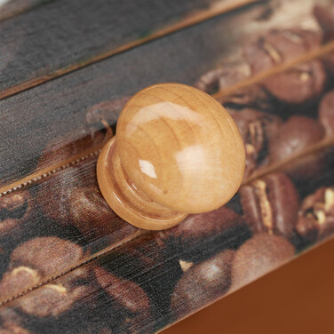Relaxdays Bamboo Bread Box with Roll-Up Lid