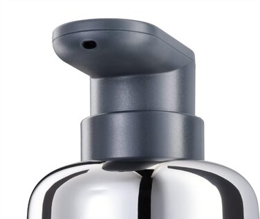 Joseph Joseph EasyStore - Luxury Stainless Steel Soap Dispenser with Level Indicator, Easy-to-Press Pump Head, Non-Slip Base, Refillable