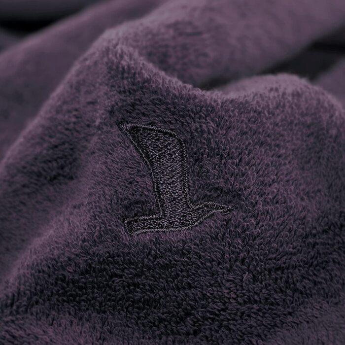 möve Superwuschel Towel Set, 2 Bath Towels 80 x 150 cm & 2 Hand Towels 50 x 100 cm, Made in Germany, 100% Cotton, Dark Grey