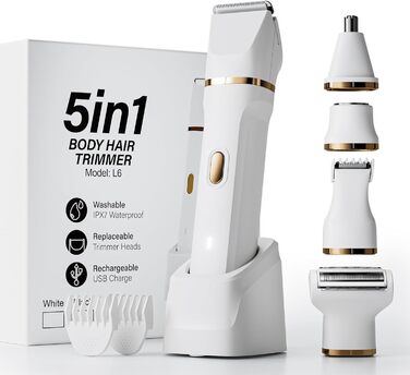 Електричний жіночий триммер та епілятор 3-в-1 MIFXIN для тіла, обличчя, ніг, рук, bikini, IPX6 водонепроникний, фіолетовий