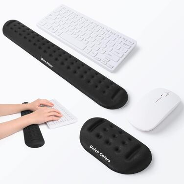 Підкладка для клавіатури та миші Univo Colors Marineblau з Memory Foam, ергономічна, для офісу, геймінгу та роботи за комп'ютером